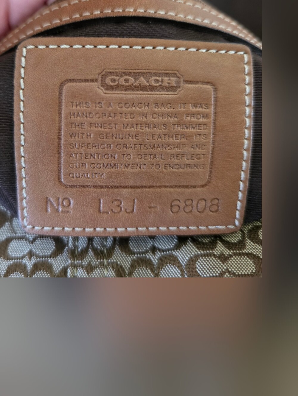 Coach Soho Signature Large Flap Shoulder Bag Brown Jacquard Canvas Leather Trim - Picture 13 of 16